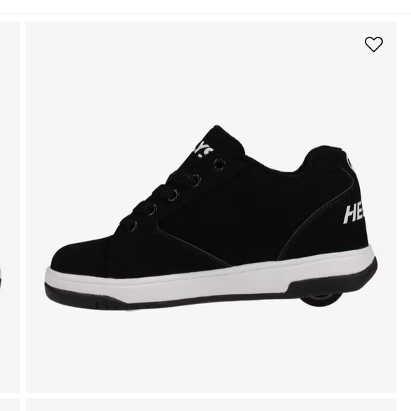 Heelys Propel 2.0 black leather skater shoes wheels size 8 youth (adult 8-9) - Picture 2 of 11